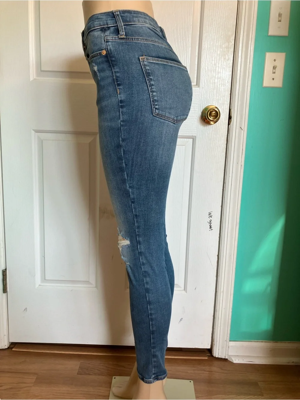 Universal Thread Distressed High-Rise Skinny Jeans - Blue